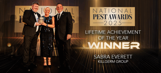 Killgerm Group’s Sabra Everett Receives Prestigious Lifetime Achievement Award at National Pest Awards